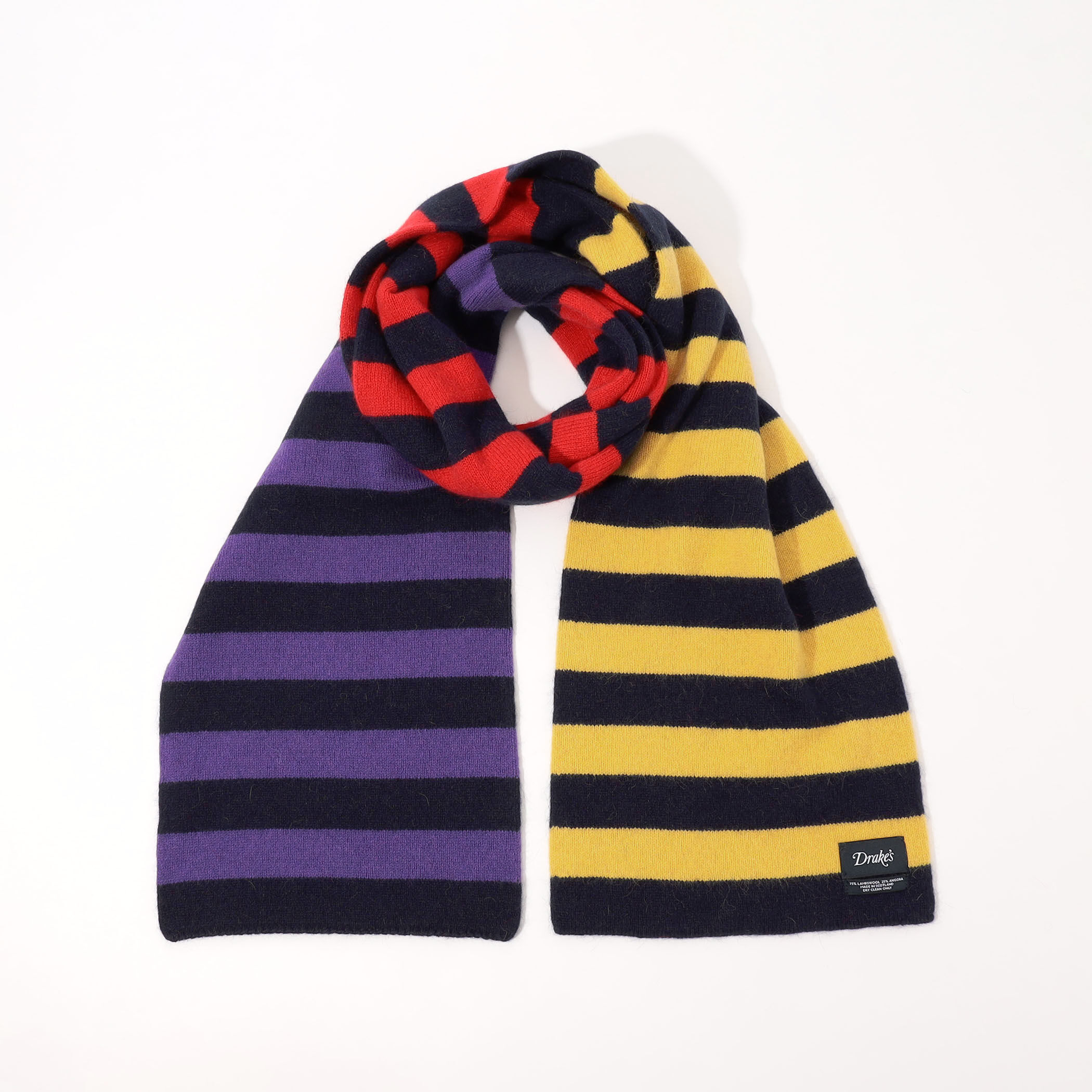 ●BEGG for TOMORROWLAND ウールアンゴラマフラー BEGG & CO - BEGG FOR TOMORROWLAND ウールマフラー チェック柄