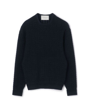 TOMORROWLAND tricot アルパカポリエステルケーブル クルーネックプルオーバー