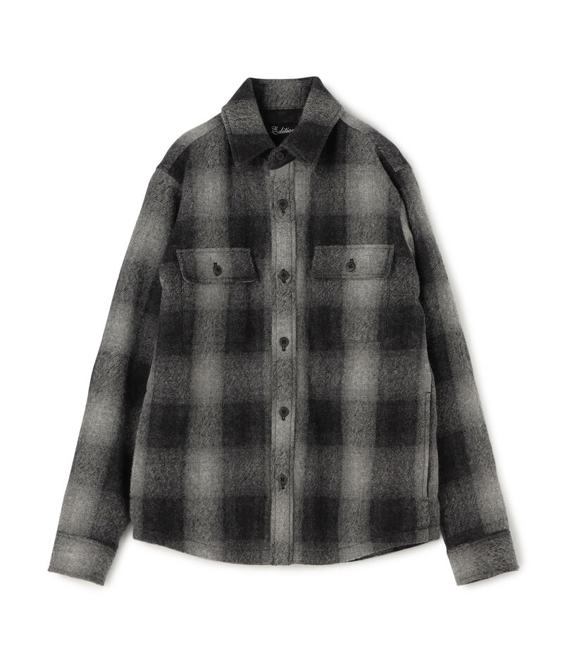 オンブレーチェックCPOシャツ