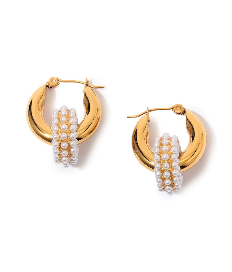 Kenneth Jay Lane pearl ring ピアス