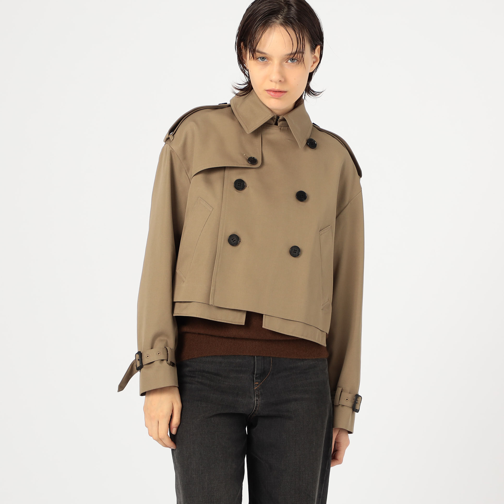 HYKE CROPPED TRENCH COAT｜トゥモローランド 公式サイト