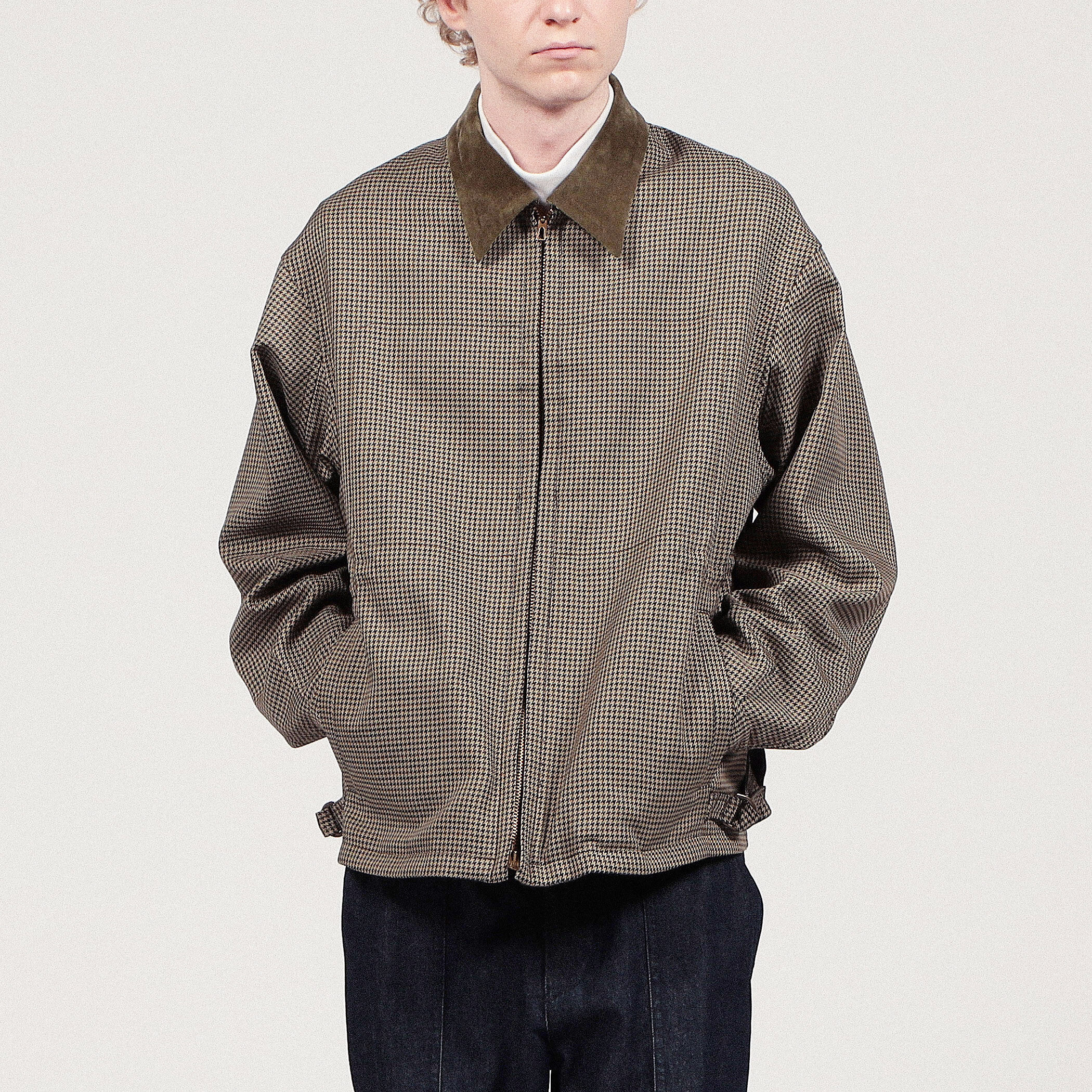 □ポリエステル ガンクラブチェックブルゾン｜トゥモローランド 公式通販