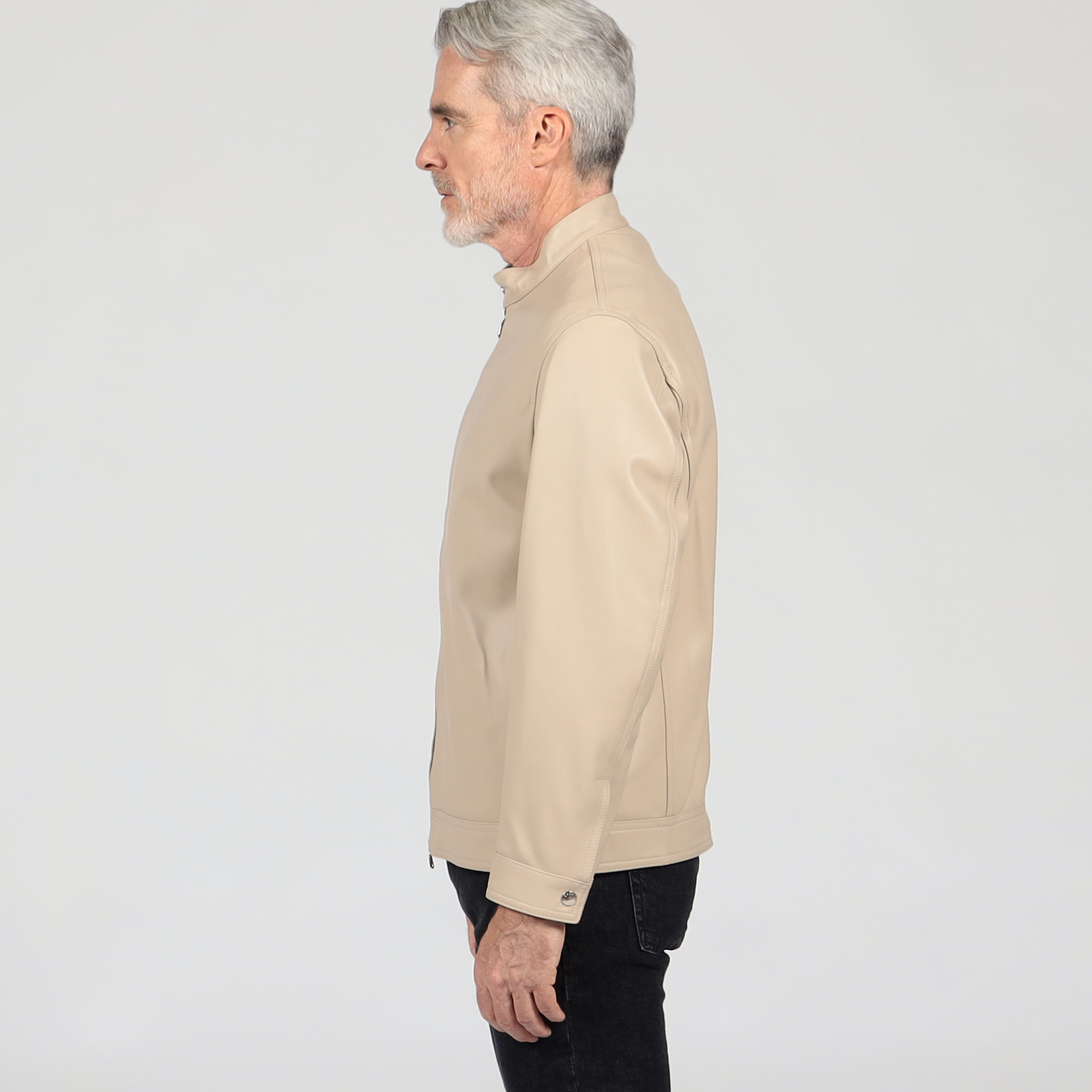 別注】 EMMETI ラムレザー シングルライダースブルゾン