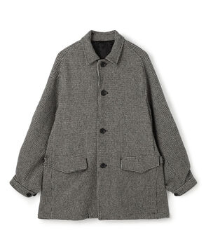 ウールナイロンポリウレタン 2WAYストレッチ ハーフコート