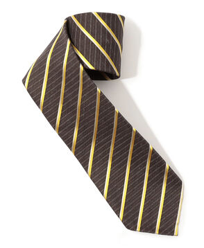 TOMORROWLAND MADE IN ITALY リネンシルク レジメンタルネクタイ