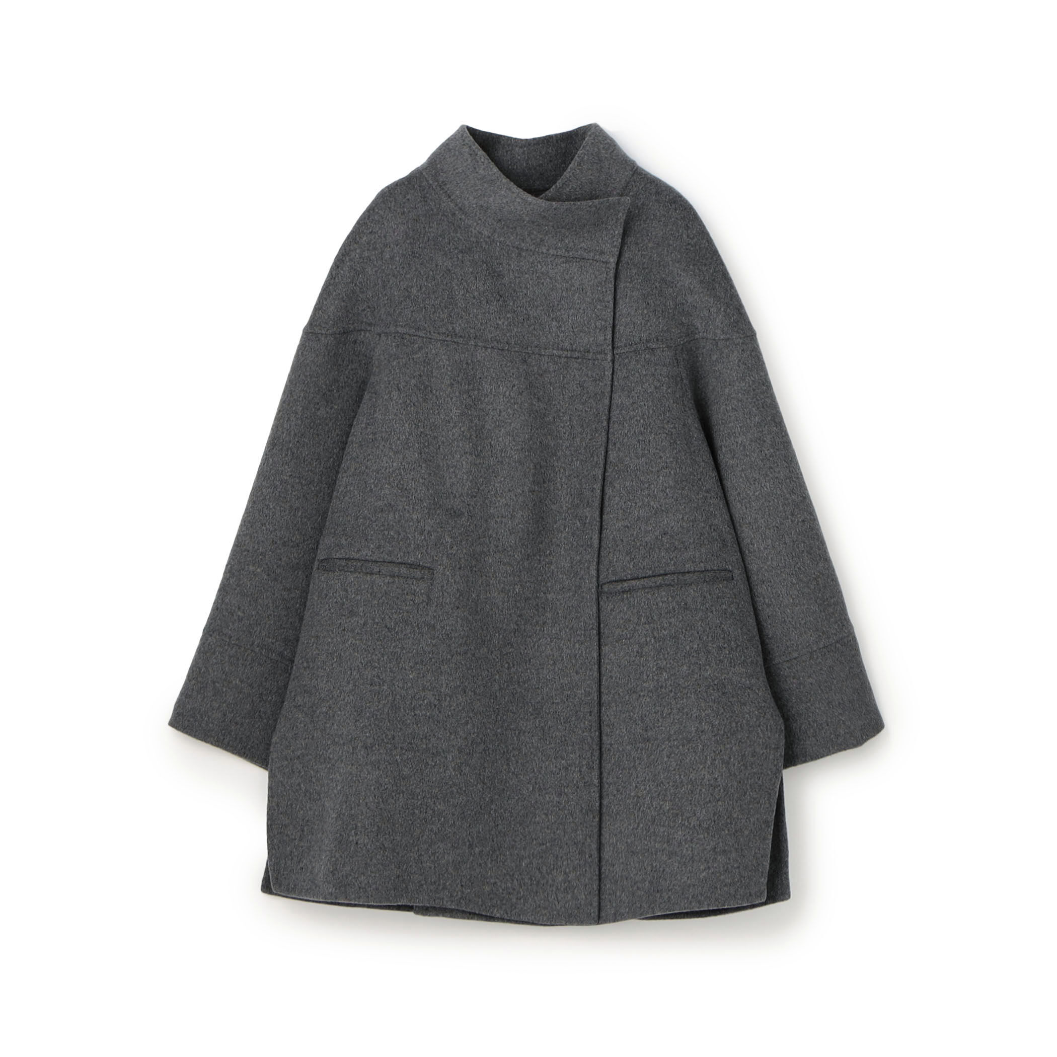 スーパーダブルフェイス スタンドカラーコート｜トゥモローランド 公式通販