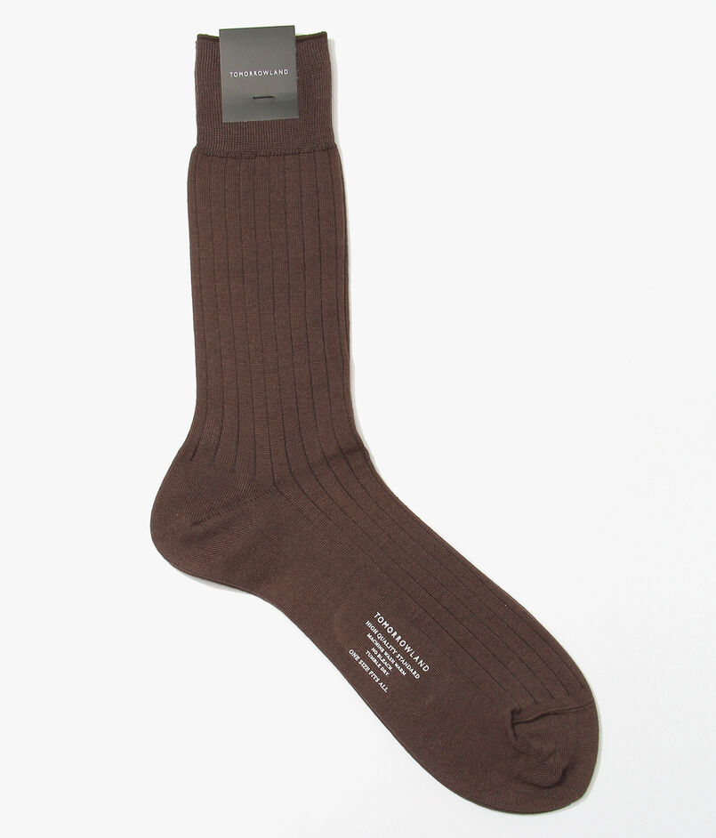 TOMORROWLAND コットンナイロン リブソックス