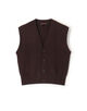 コットンカシミヤ Vネックドロップショルダーベスト コットンカシミヤ Vネックドロップショルダーベスト