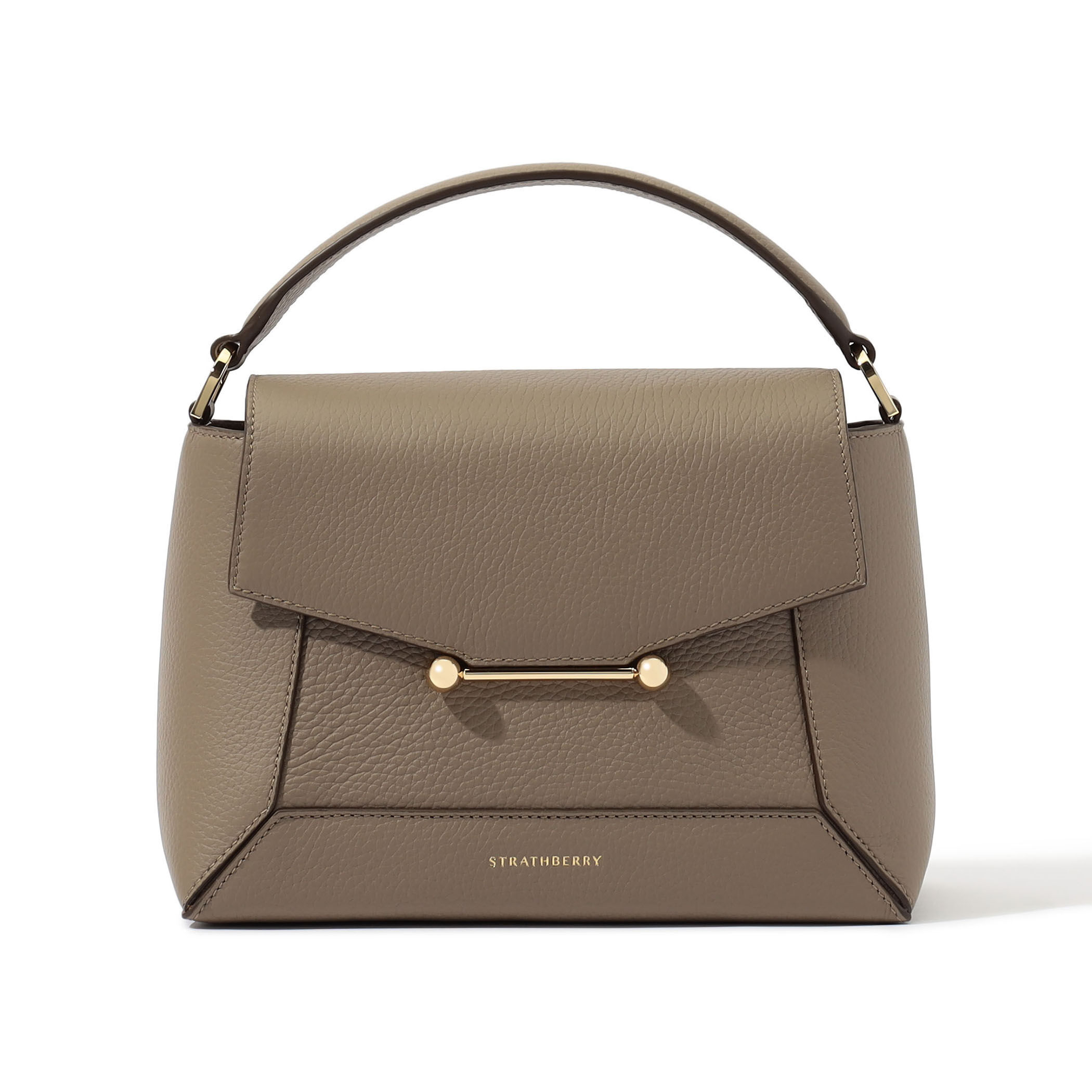 新品同様　STRATHBERRY　ショルダーバッグ　2way　スモール　ロゴ刻印 ストラスベリー - Mosaic Bag - Brown | Strathberry 日本 / Japan