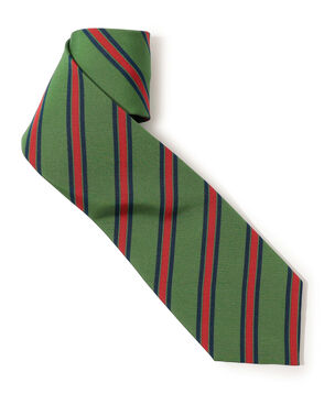 Atkinsons アイリッシュポプリン レジメンタルストライプネクタイ