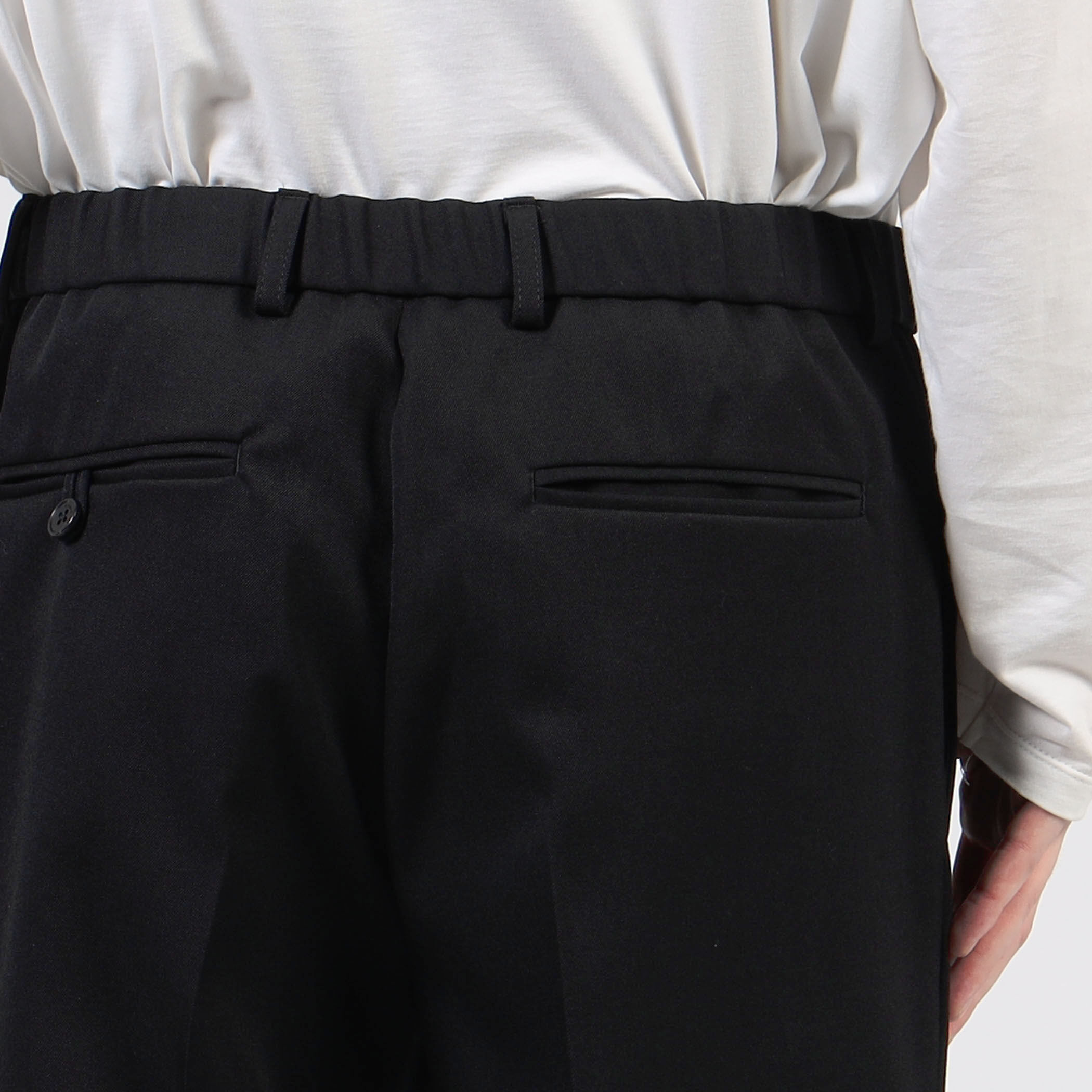 CABaN ウールギャバジン 1タックテーパードパンツ CABaN ウールギャバジン 1タックテーパードパンツ