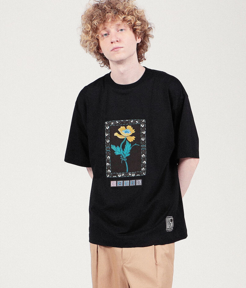 CABaN スビンコットン IBIZA アートフレームTシャツ CABaN スビンコットン IBIZA アートフレームTシャツ