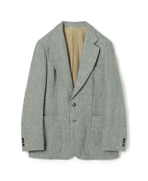 mando リネンウールストライプ シングルブレステッド2Bジャケット