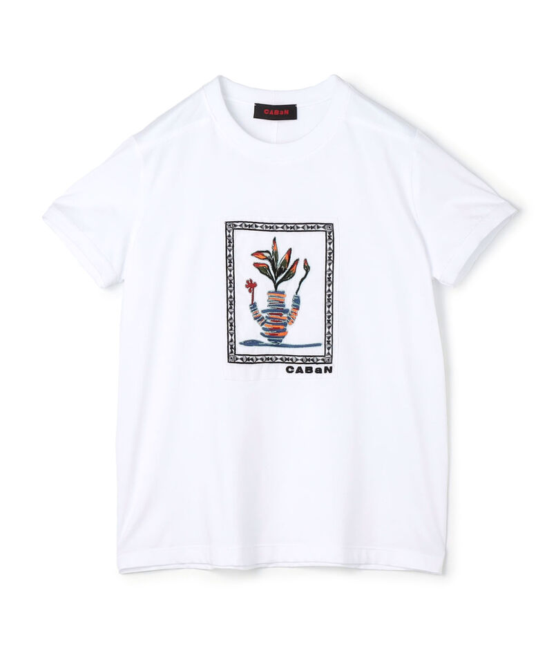 スビンコットン アフリカンエンブロイダリーＴシャツ