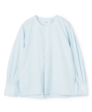 クリアコットン ボタンプルオーバーシャツ