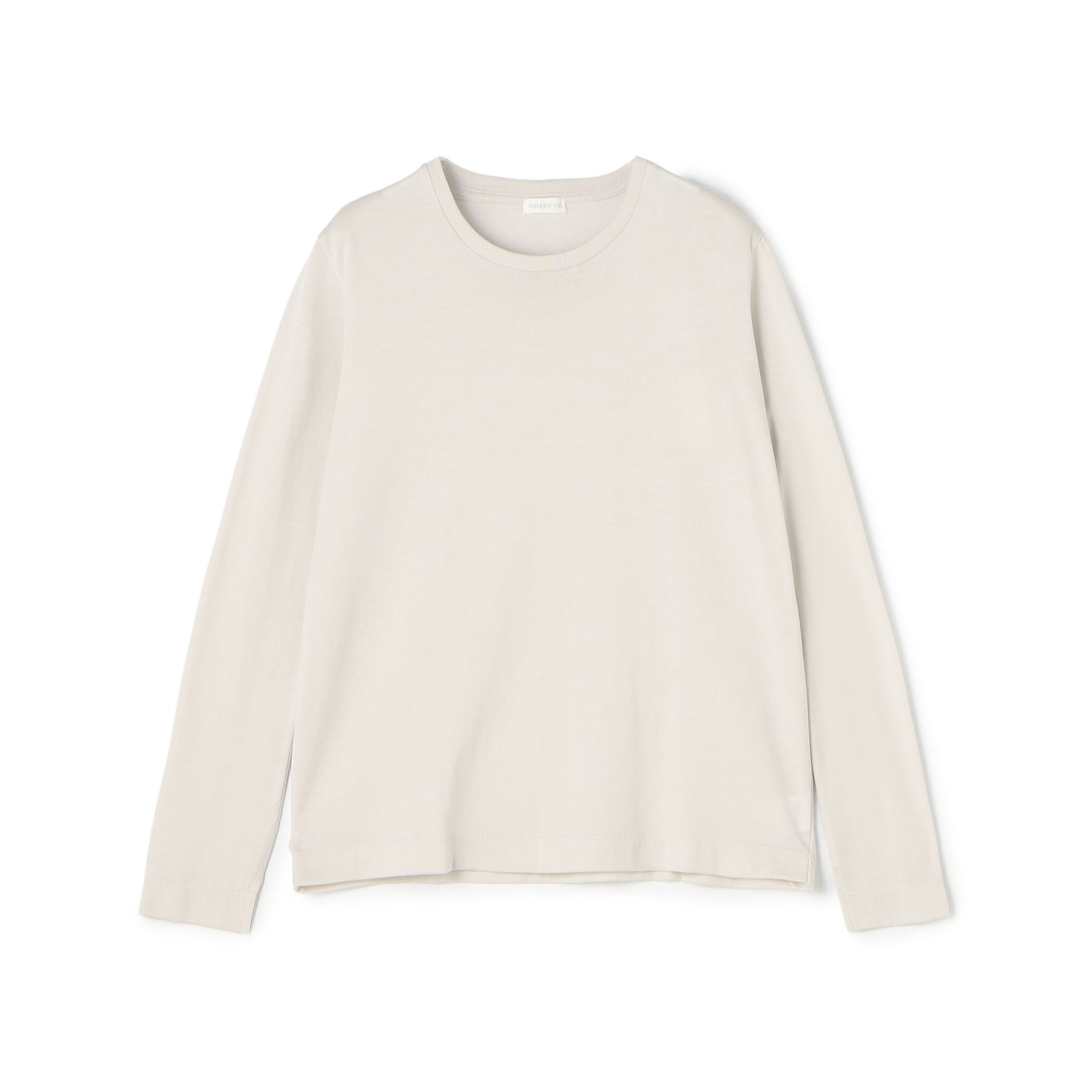 GALERIE VIE / 23SS/パウダーコットンクルーネックプルオーバー長袖カットソー/FREE/23-03-41-03005 パウダーコットン クルーネックプルオーバー｜トゥモローランド 公式通販