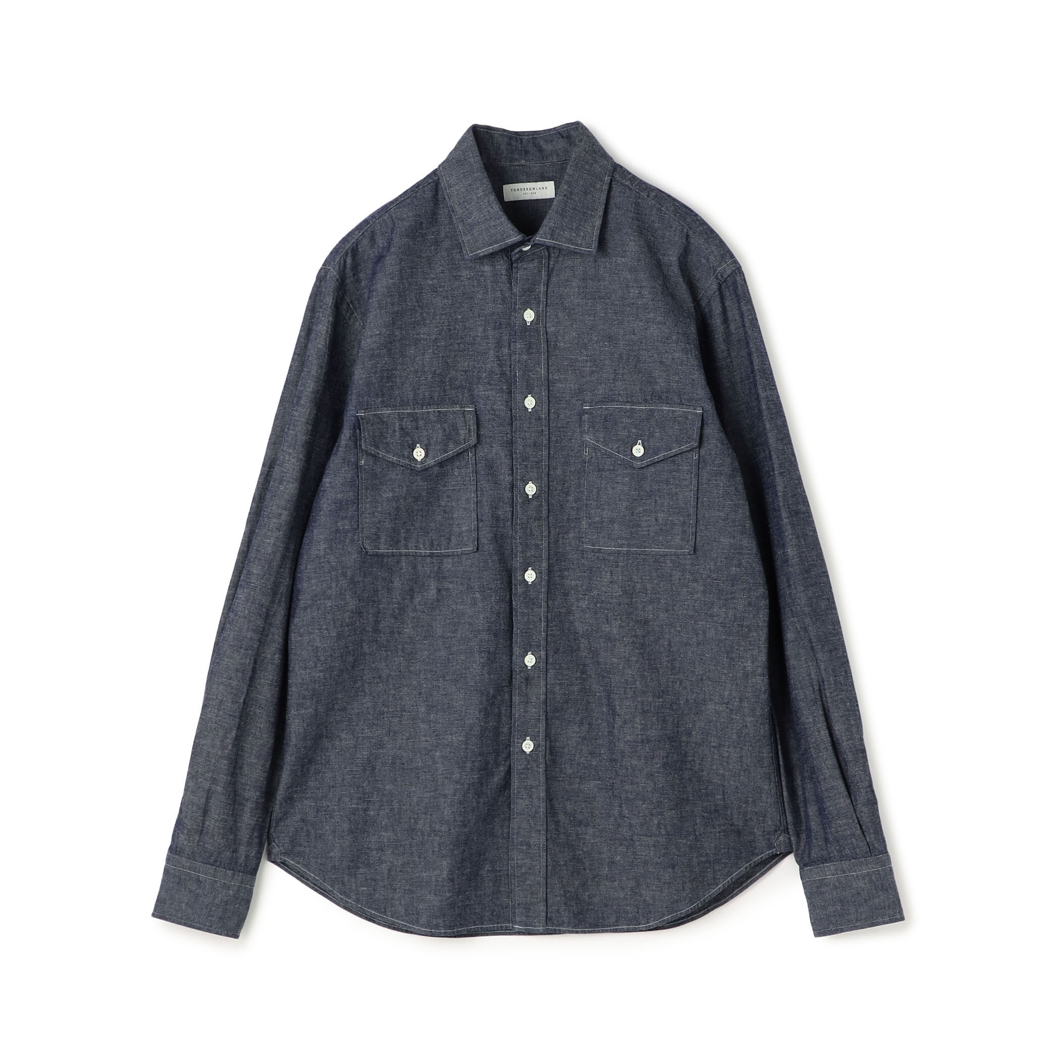 tomorrowland ネルシャツ　チェックシャツ　ジャケット TOMORROWLAND レッド系チェック ネルシャツ Lサイズ