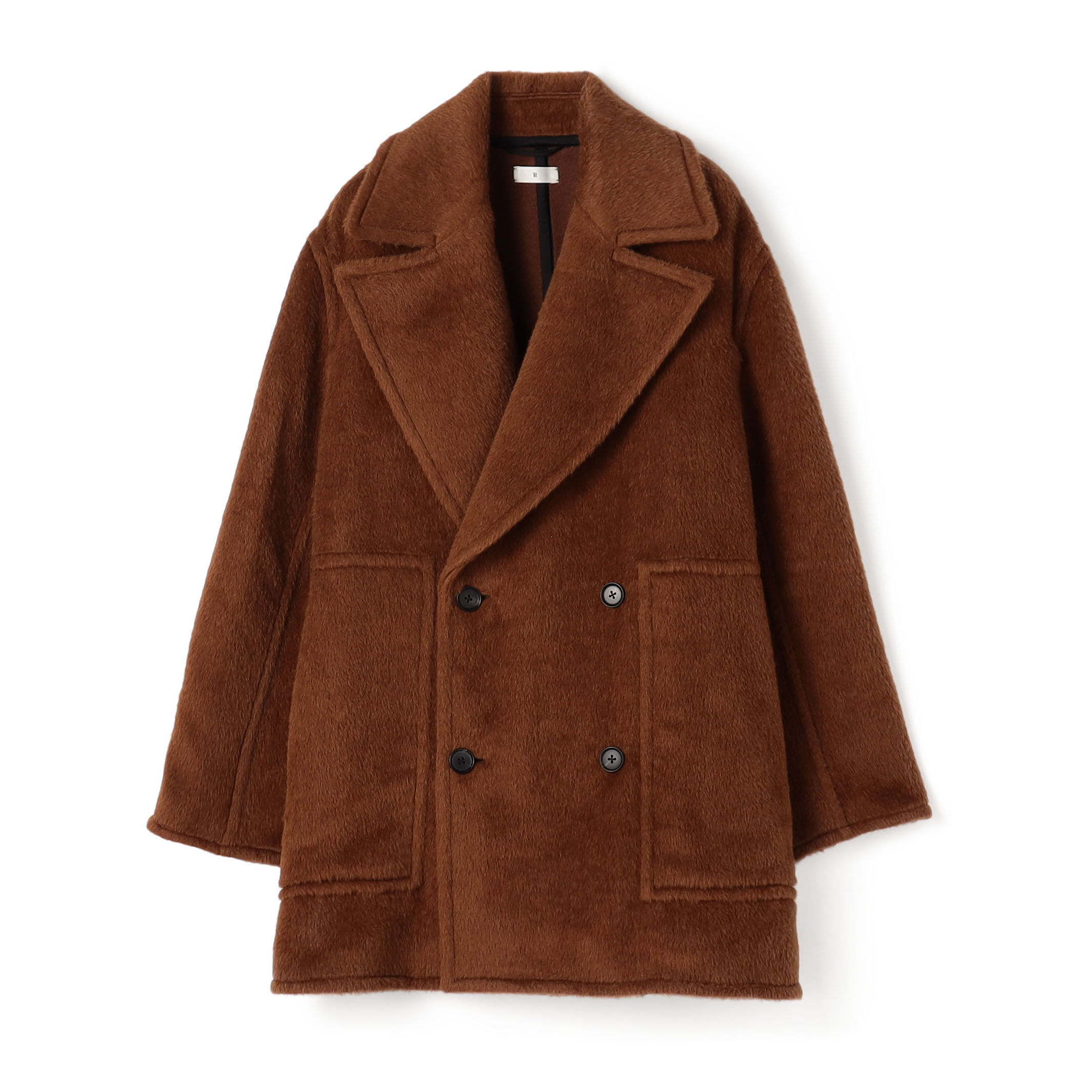 ベビーアルパカブレンド リバーボリュームピーコート