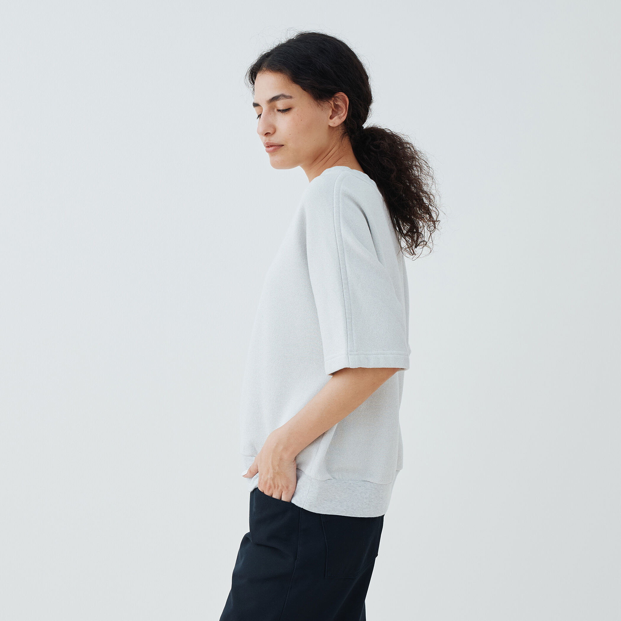パフスリーブラメプルオーバー | MUVEIL Online Shop
