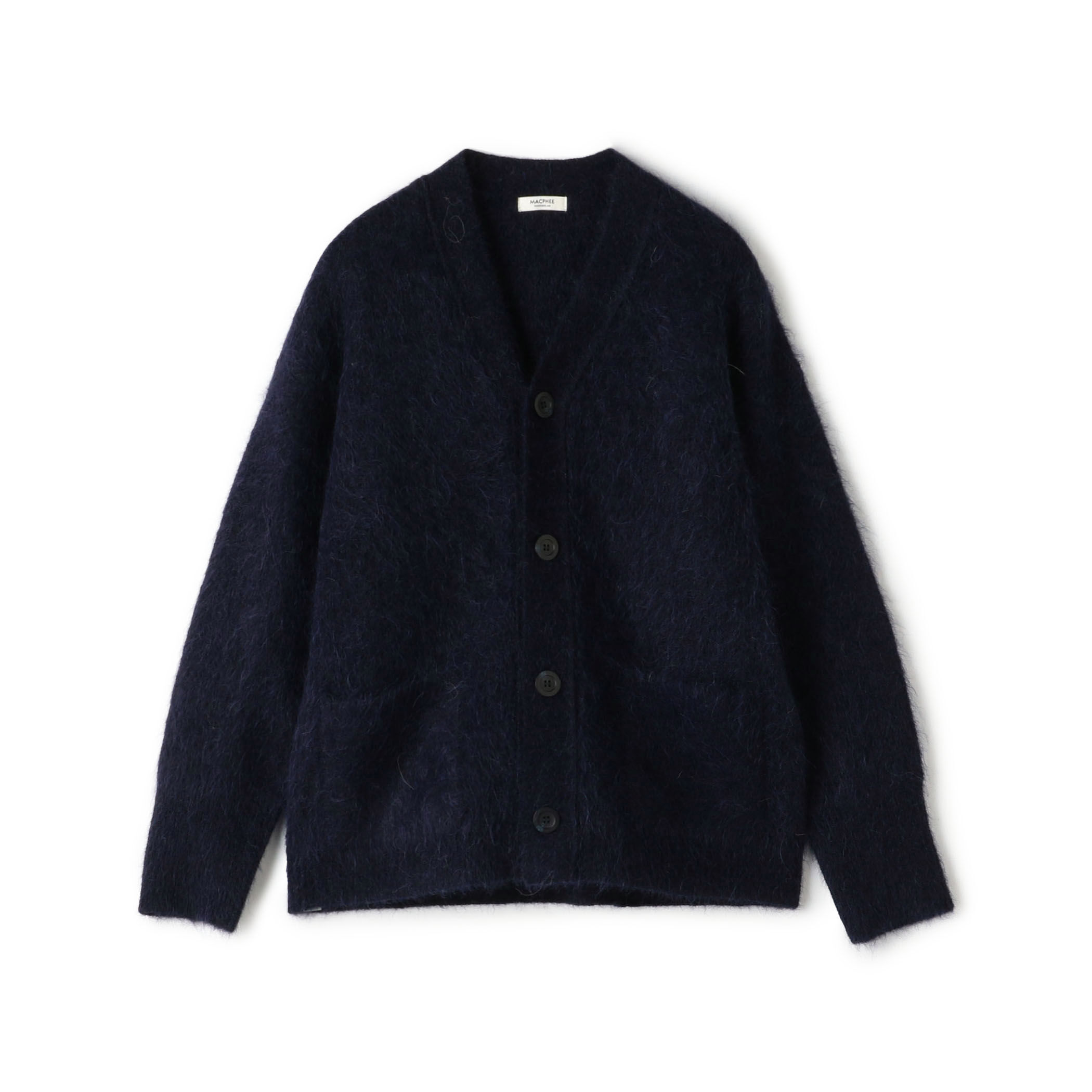 23AW フレームワーク　シャギーニットカーディガン アルパカウール混　紺色 23AW フレームワーク シャギーニットカーディガン アルパカ