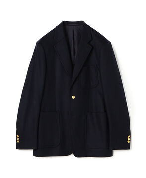 カレッジフランネルウール シングルブレステッド メタル釦 3Bジャケット