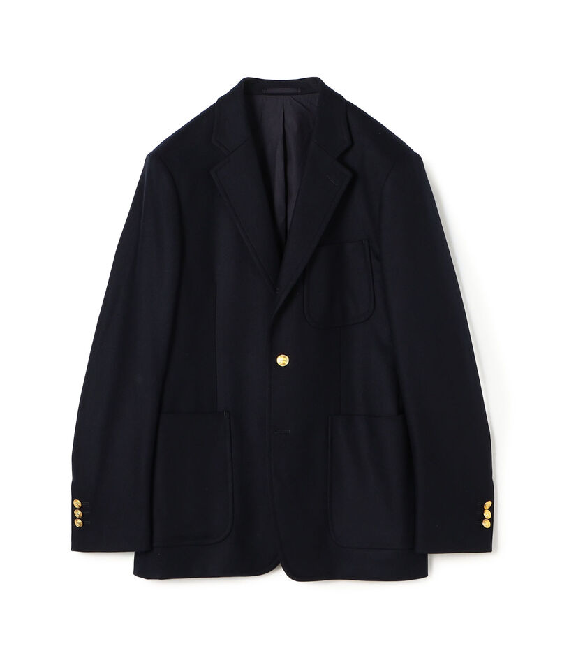 カレッジフランネルウール シングルブレステッド メタル釦 3Bジャケット カレッジフランネルウール シングルブレステッド メタル釦 3Bジャケット