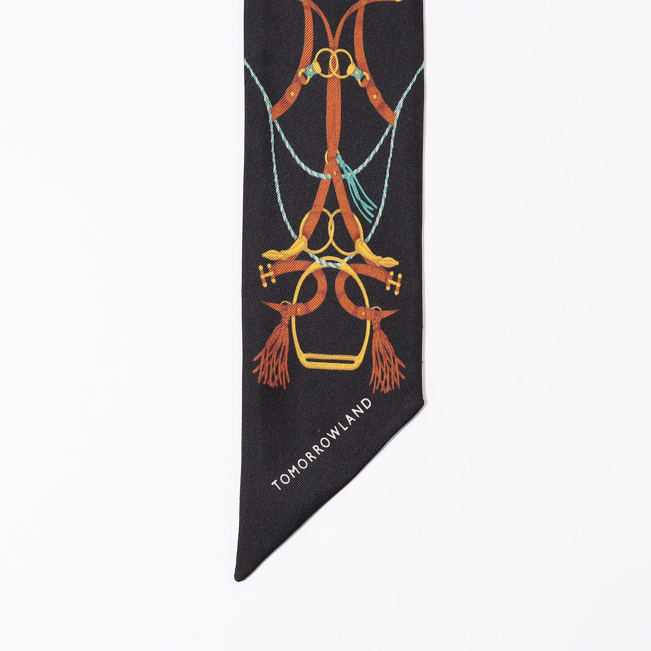 Atelier TOMORROWLAND TASSELシルク ボウタイスカーフ