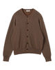 コットンナイロン シャンブレーニットカーディガン