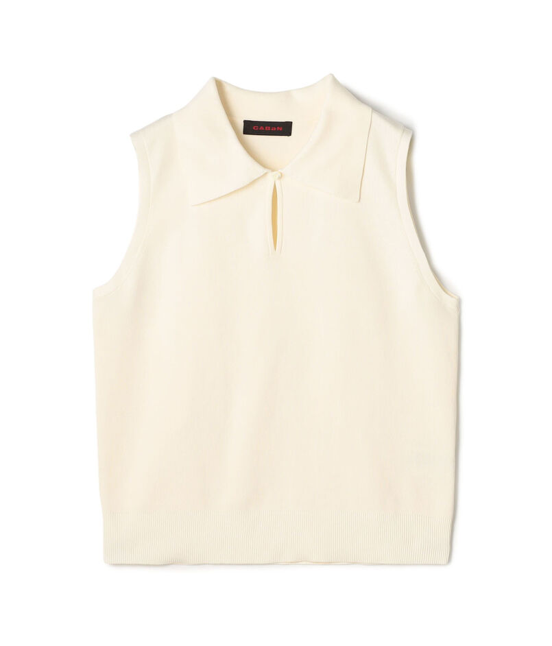 ファインポリエステル ビッグカラーノースリーブプルオーバー