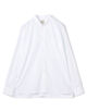 200/2コットンポプリン スタンドカラーシャツ