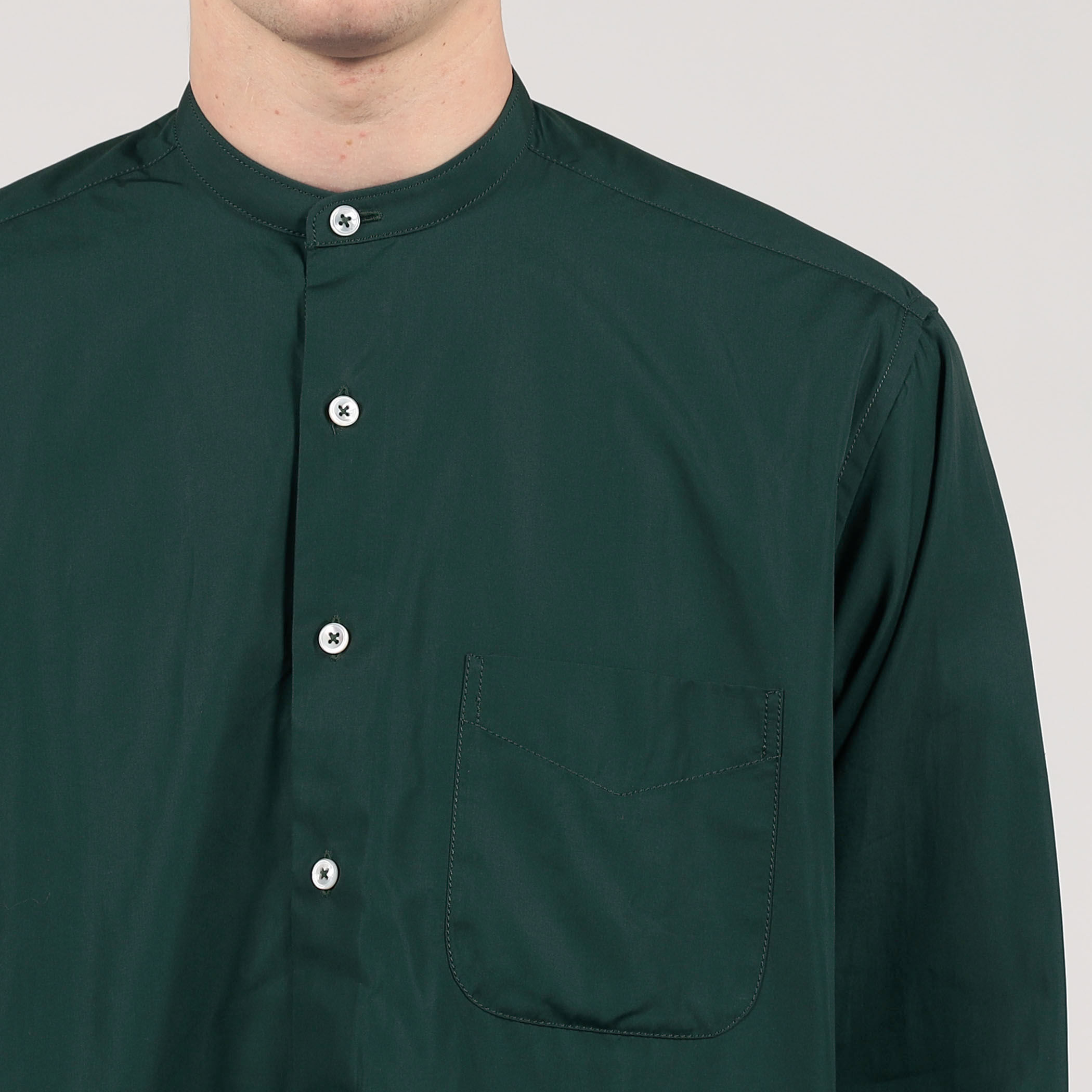 APPLETREES BAND COLLAR LONG SHIRTS ロングバンドカラーシャツ