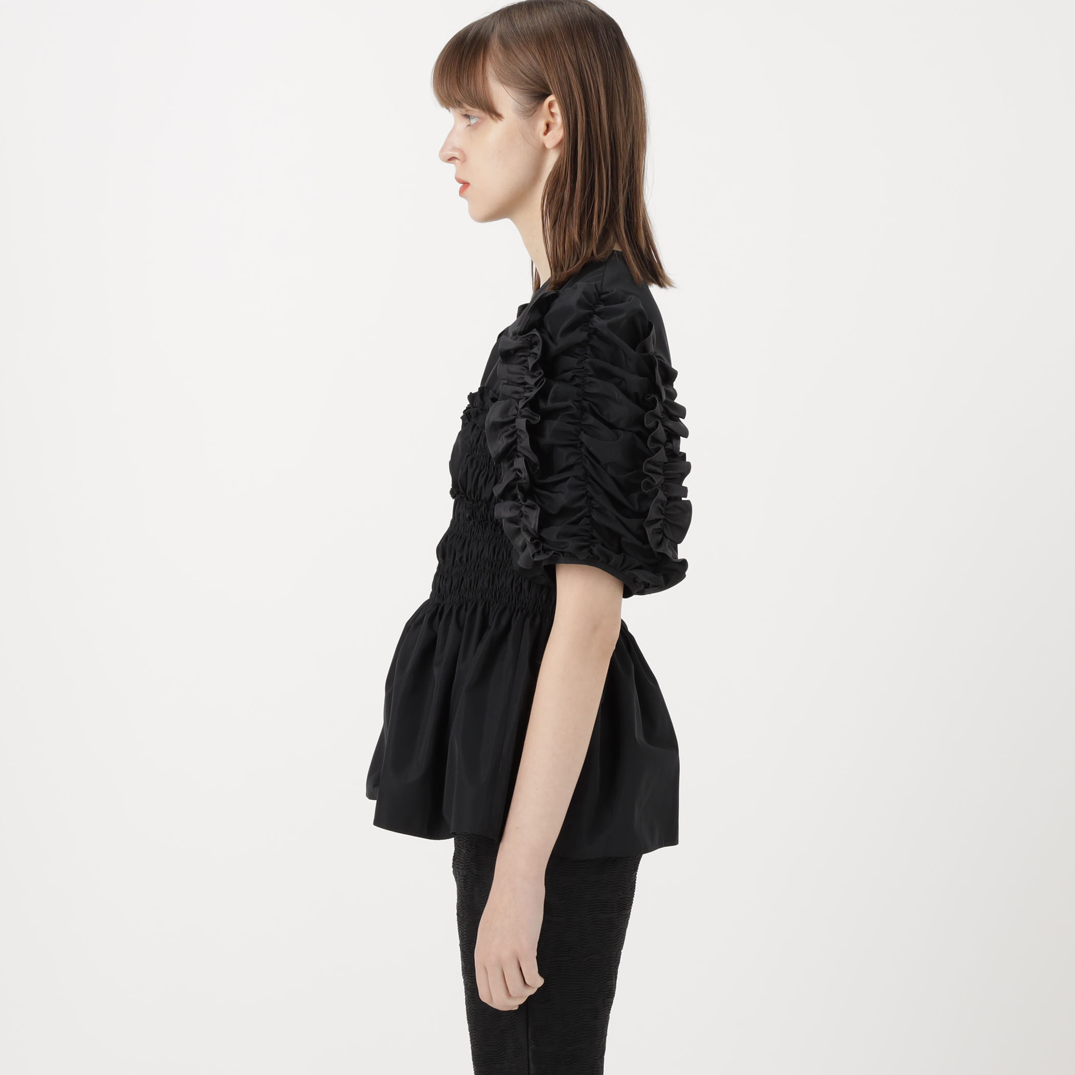 CECILIE BAHNSEN VIRTUE TOP RECYCL ペプラムブラウス