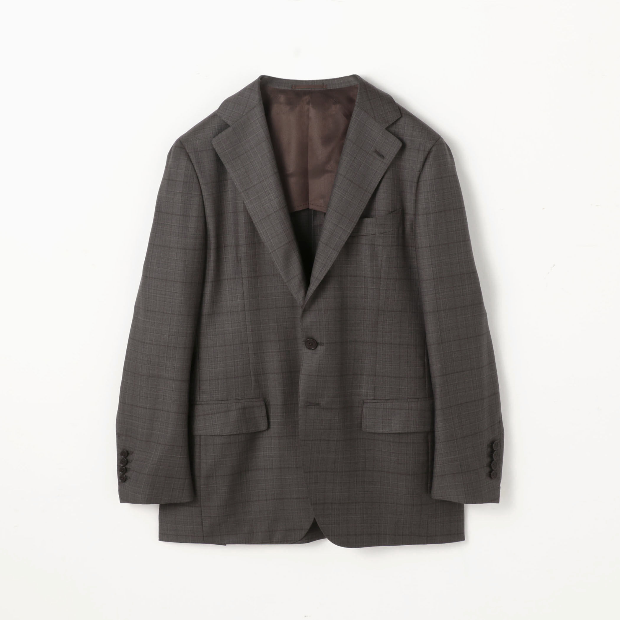 高級 トゥモローランドピルグリム × ドラゴ ヘリンボーン ウールツイル スーツ肩幅約425cm