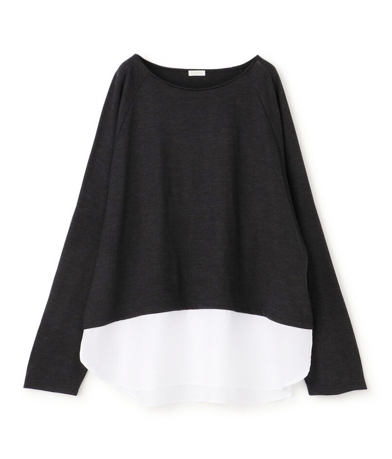 クリアウォッシャブル シャツコンビプルオーバー