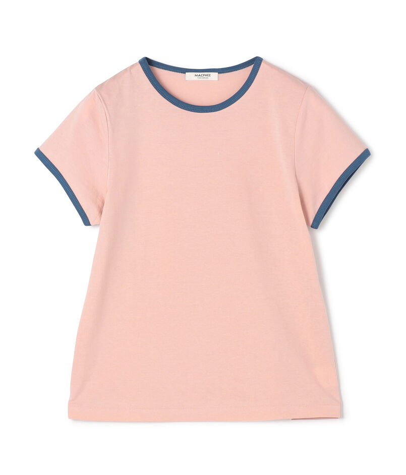 コットンジャージー トリムTシャツ