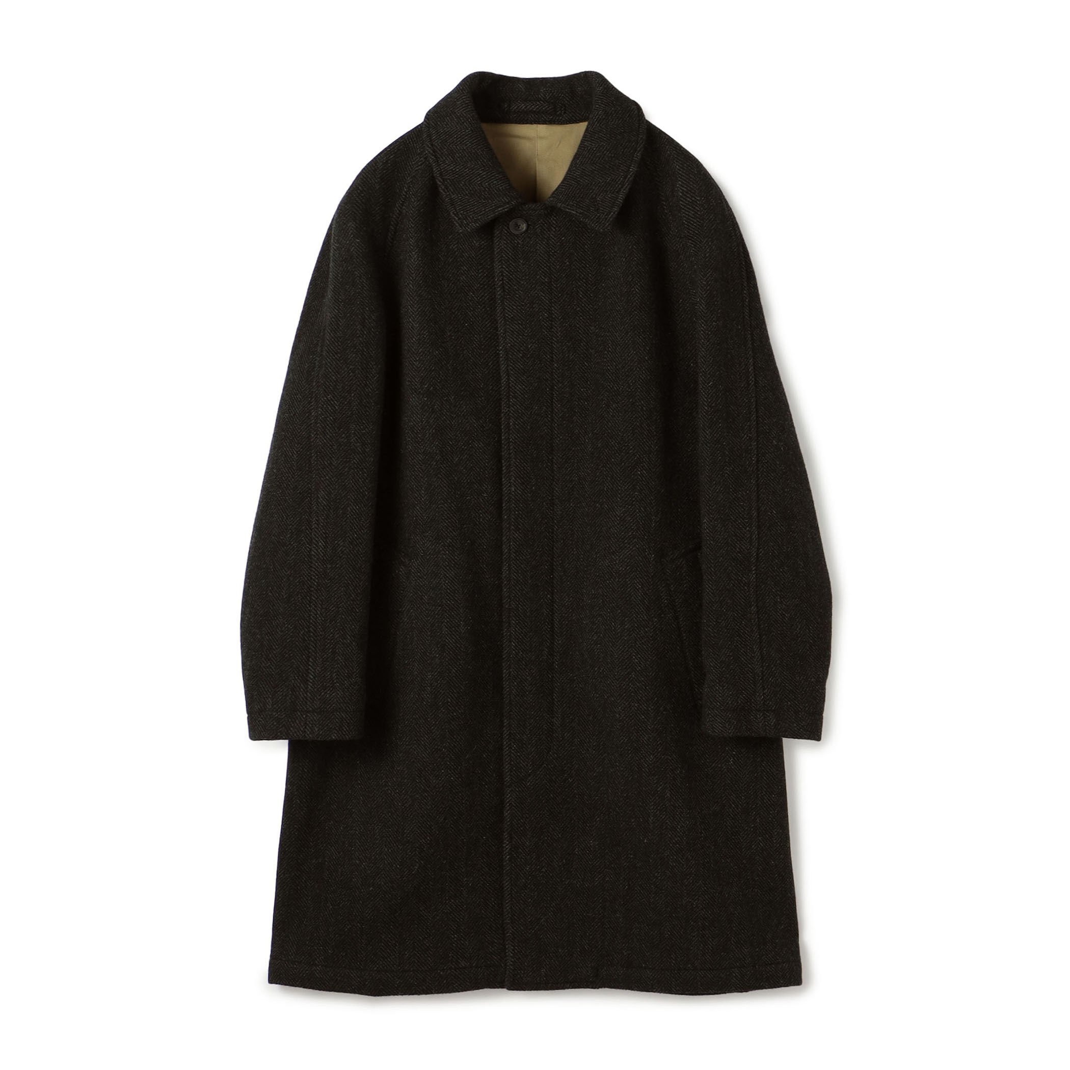 ブリティッシュウールツイード バルカラーコート ZANIERI