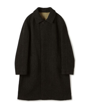 ブリティッシュウールツイード バルカラーコート ZANIERI