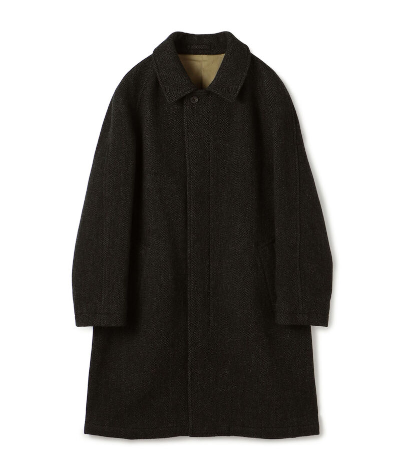 ブリティッシュウールツイード バルカラーコート ZANIERI