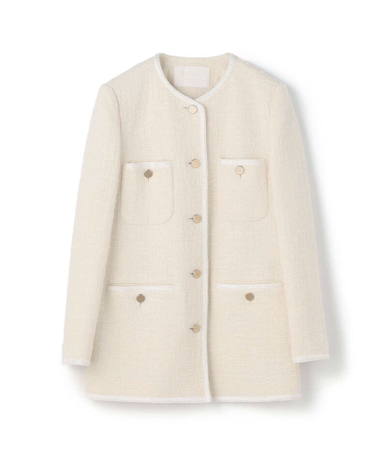 スラブコットンツイード 4ポケットジャケット｜トゥモローランド  