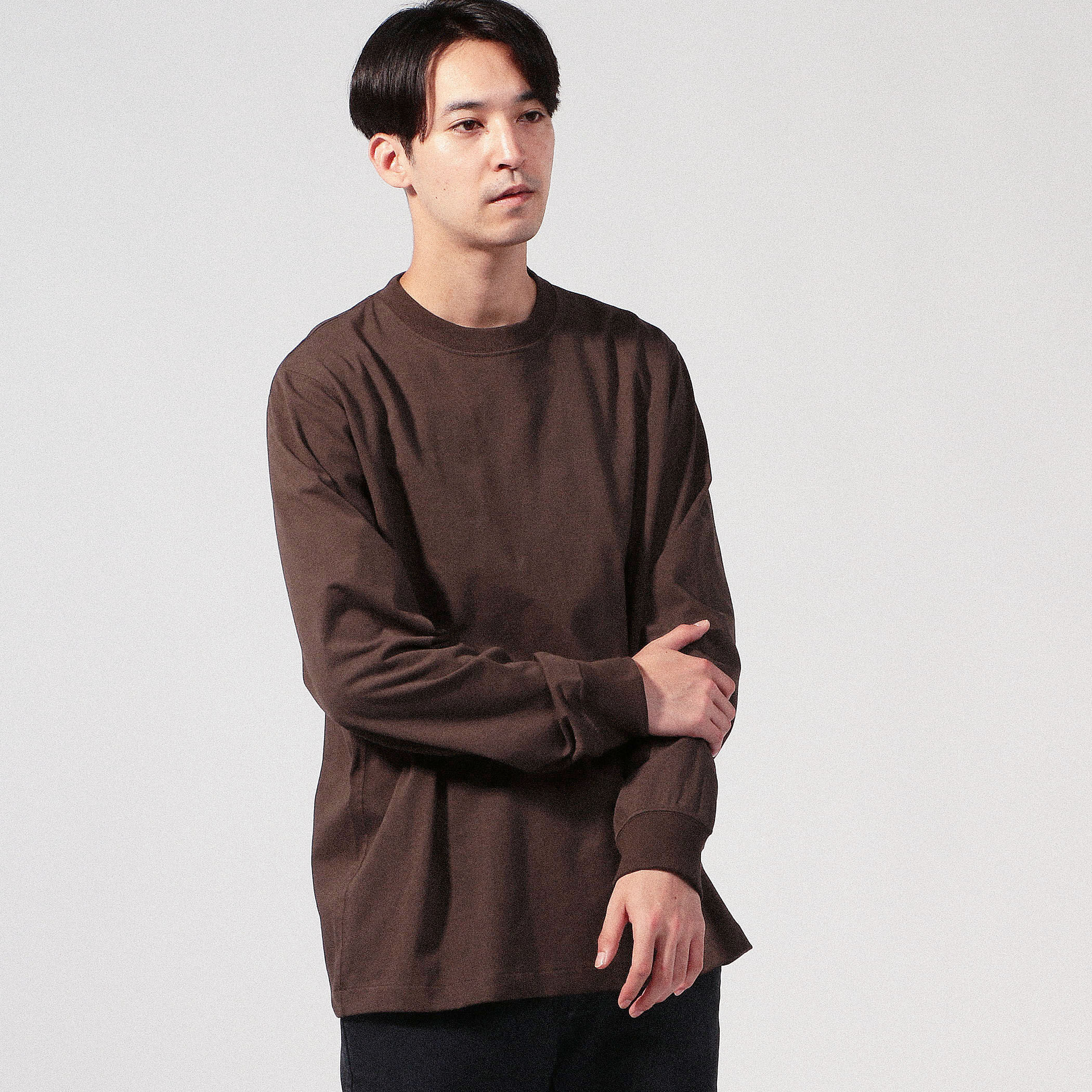 fitfor BASIC LONG SLEEVE TEE コットン クルーネックロングスリーブ