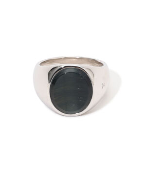 TOM WOOD OVAL BLUE HAWK EYE リング