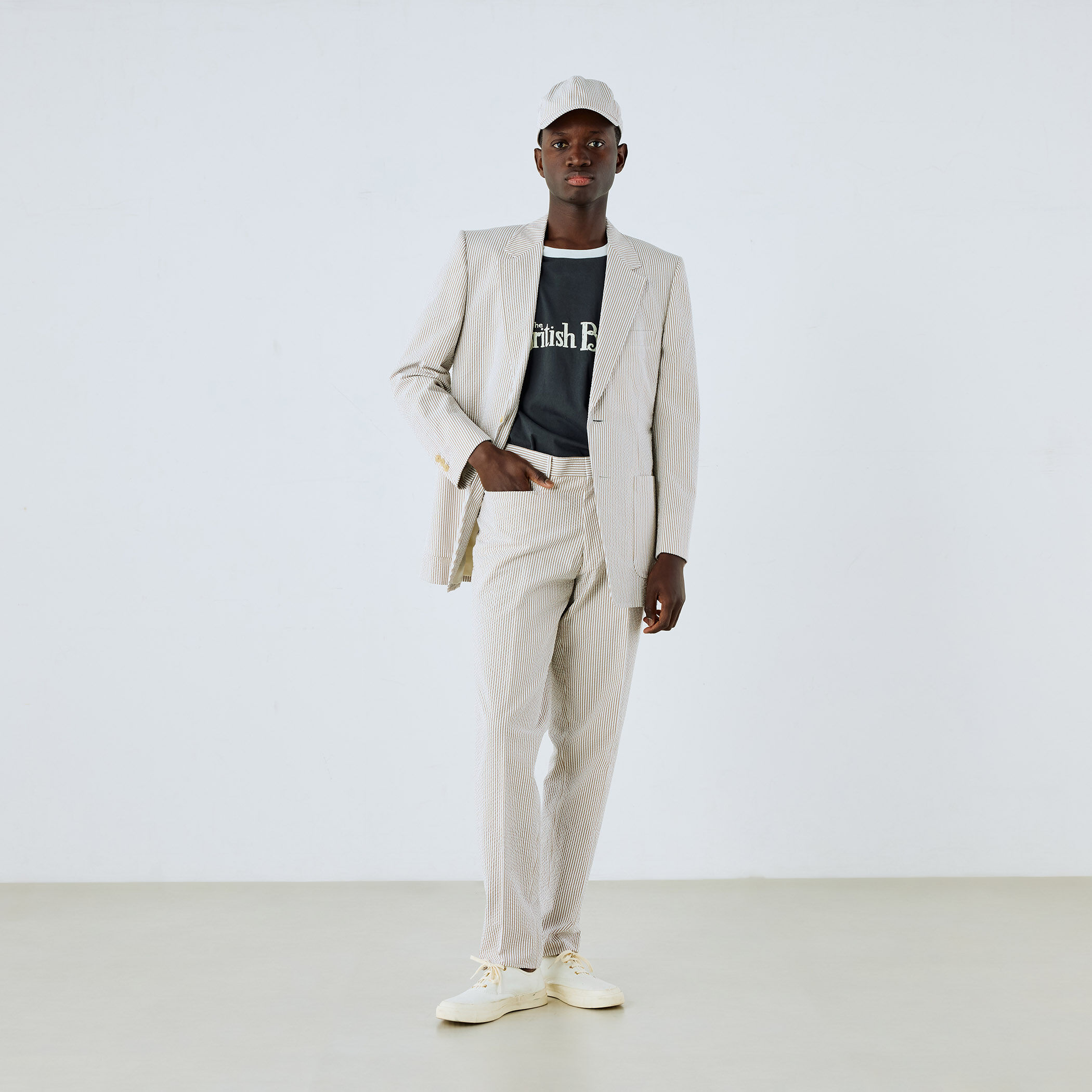 コットンシアサッカー Lポケットスラックス｜トゥモローランド 公式通販