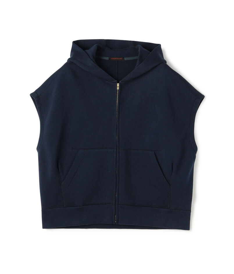 コットンダンボール フーデッドジレ