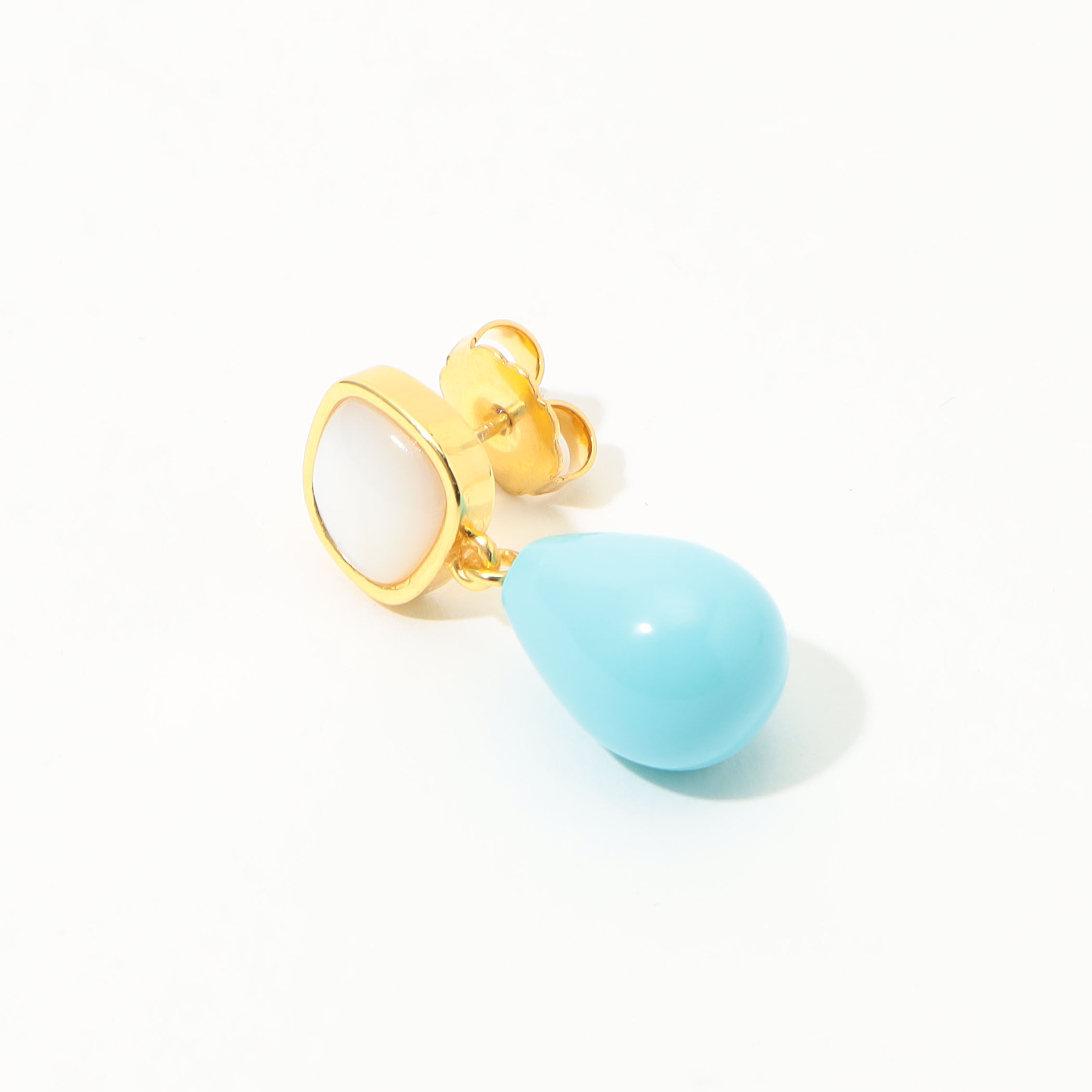 Lizzie Fortunato ピアス ドロップ ターコイズ ビジュー Lizzie Fortunato ピアス ドロップ ターコイズ ビジュー (lizzie