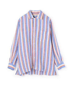 【別注】INDIVIDUALIZED SHIRTS リネン キャンプカラーシャツ