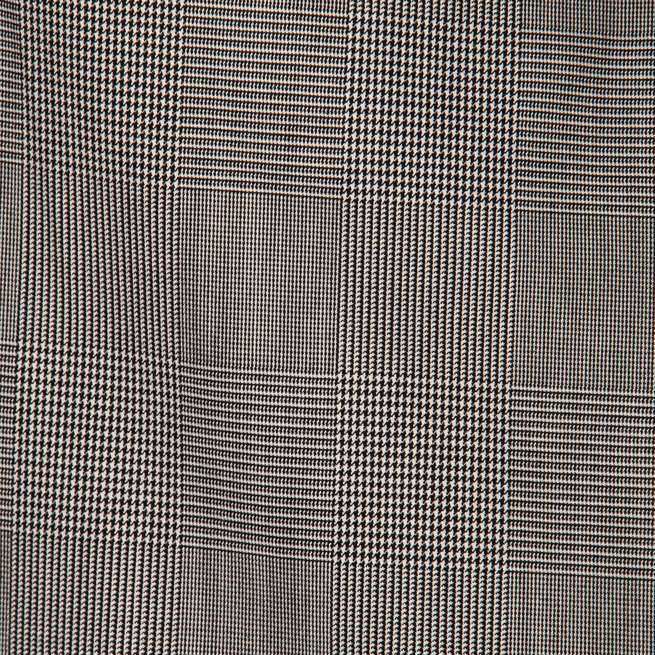 ウールギャバジン ガンクラブチェックスタンドカラーコート