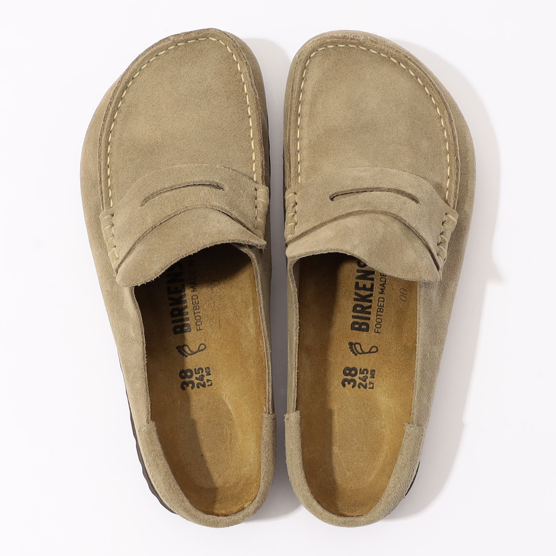 no.0275 ヌーディブロンズバンブーと羽根のコッパー BIRKENSTOCK NAPLES WRAPPED ハーフクロッグ｜トゥモローランド 公式サイト