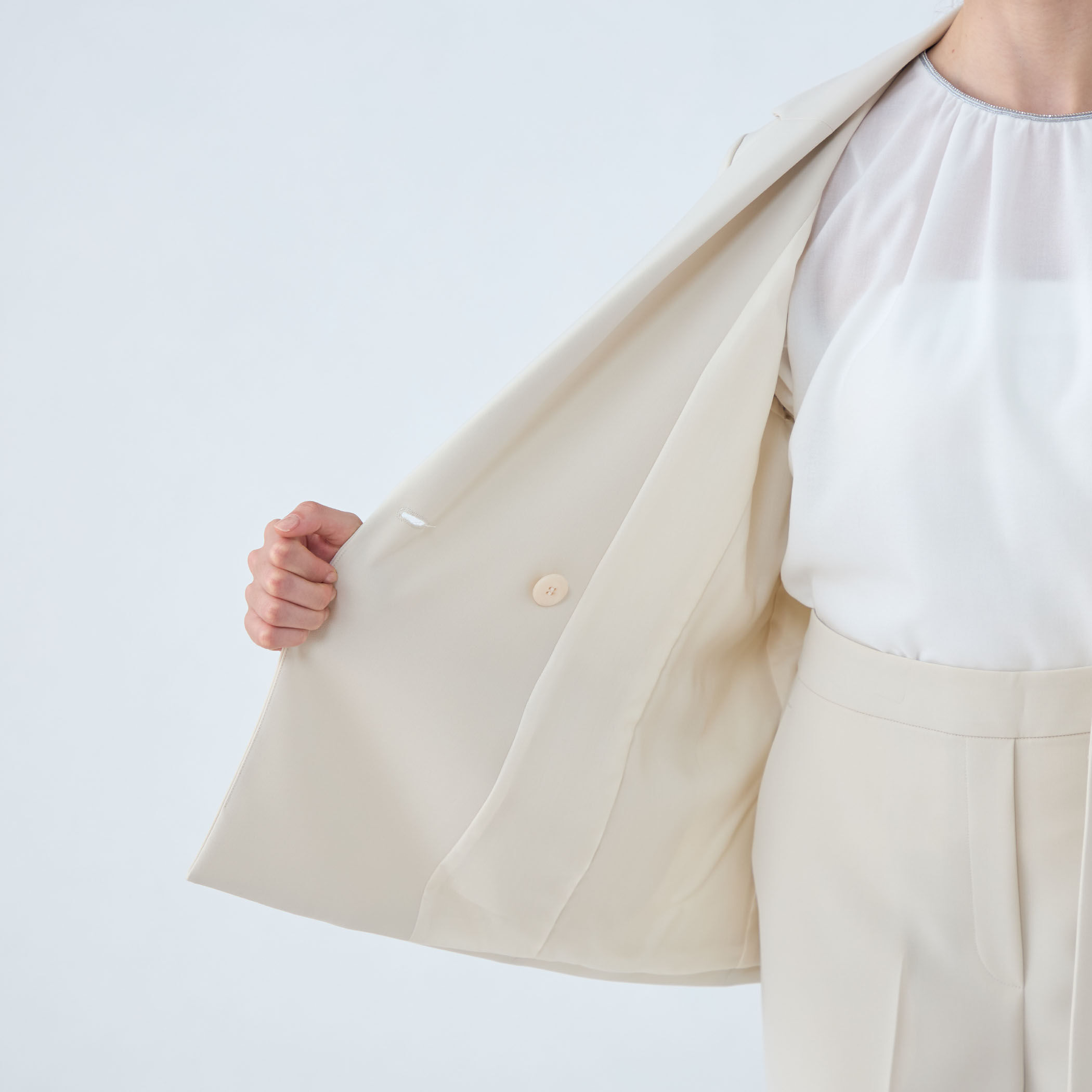 【完売品】 トゥモローランド Ballsey ダブル ウール ジャケット 36 美品】 Tomorrowland BALLSEY / トゥモローランドボールジー