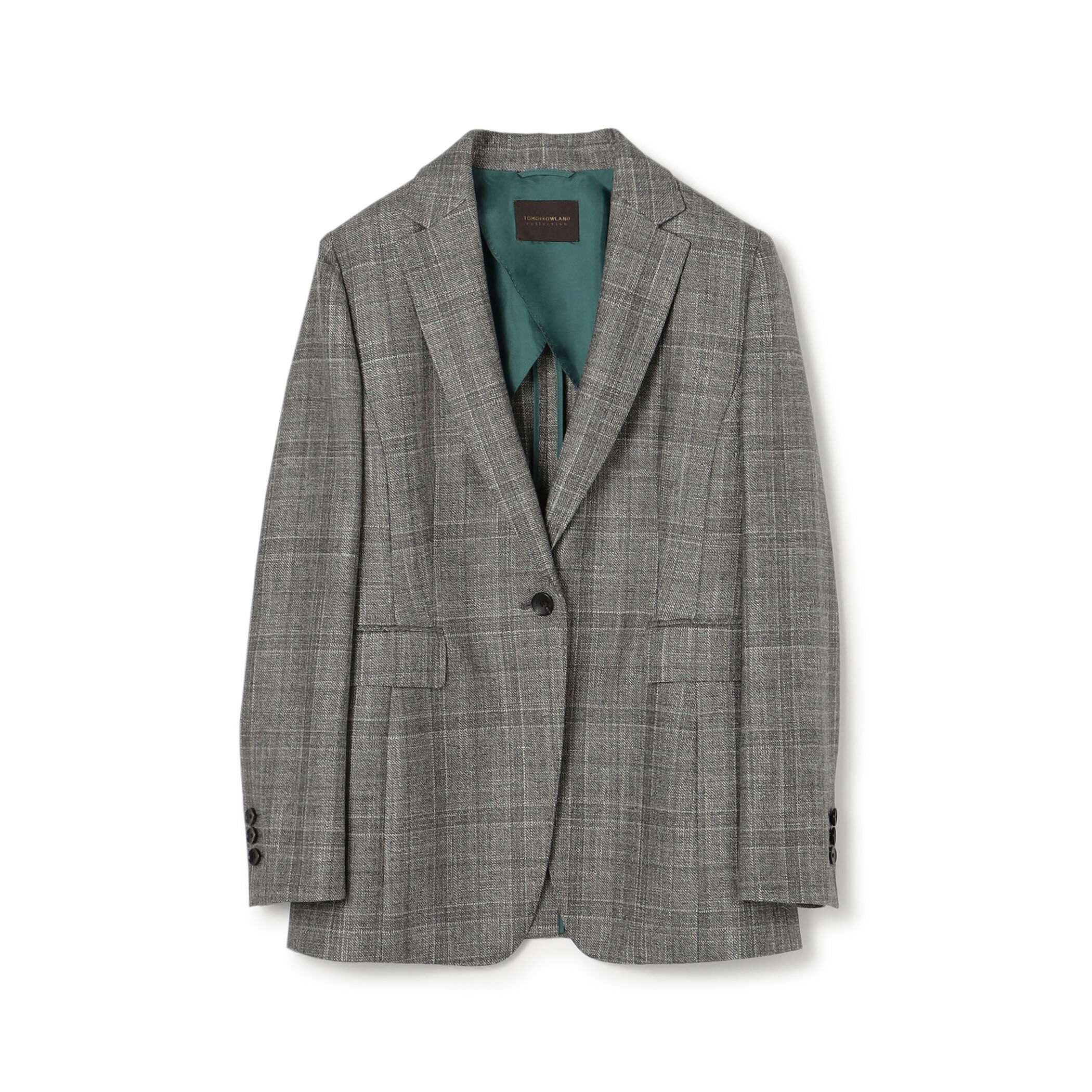 SILK AIR GREY ノッチドカラージャケット｜トゥモローランド 公式通販