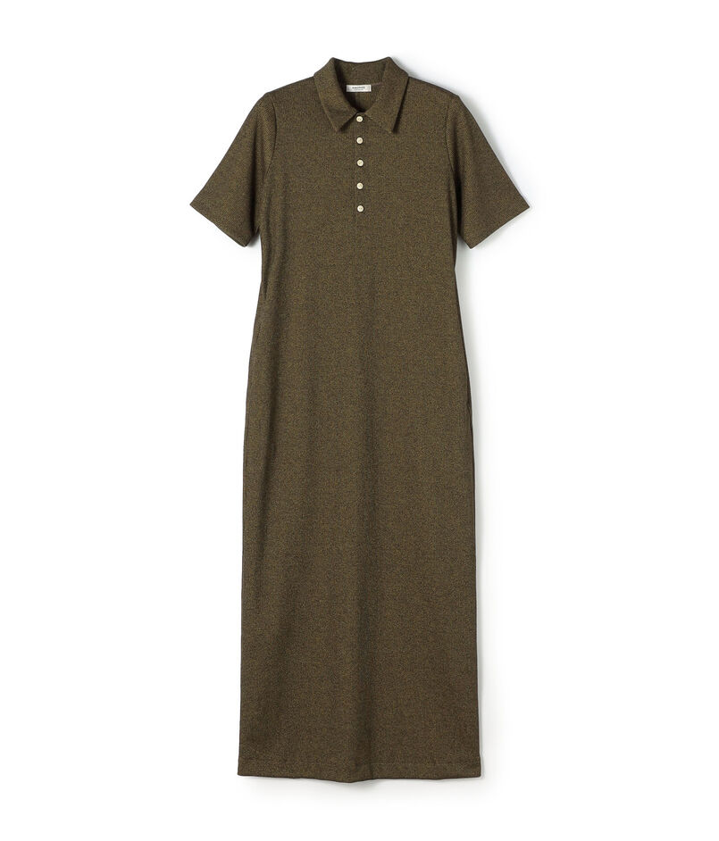 ヘザーリブ ポロカラーワンピース